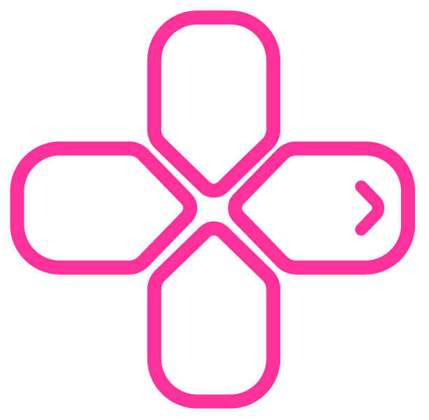Logo +LUDUS em rosa